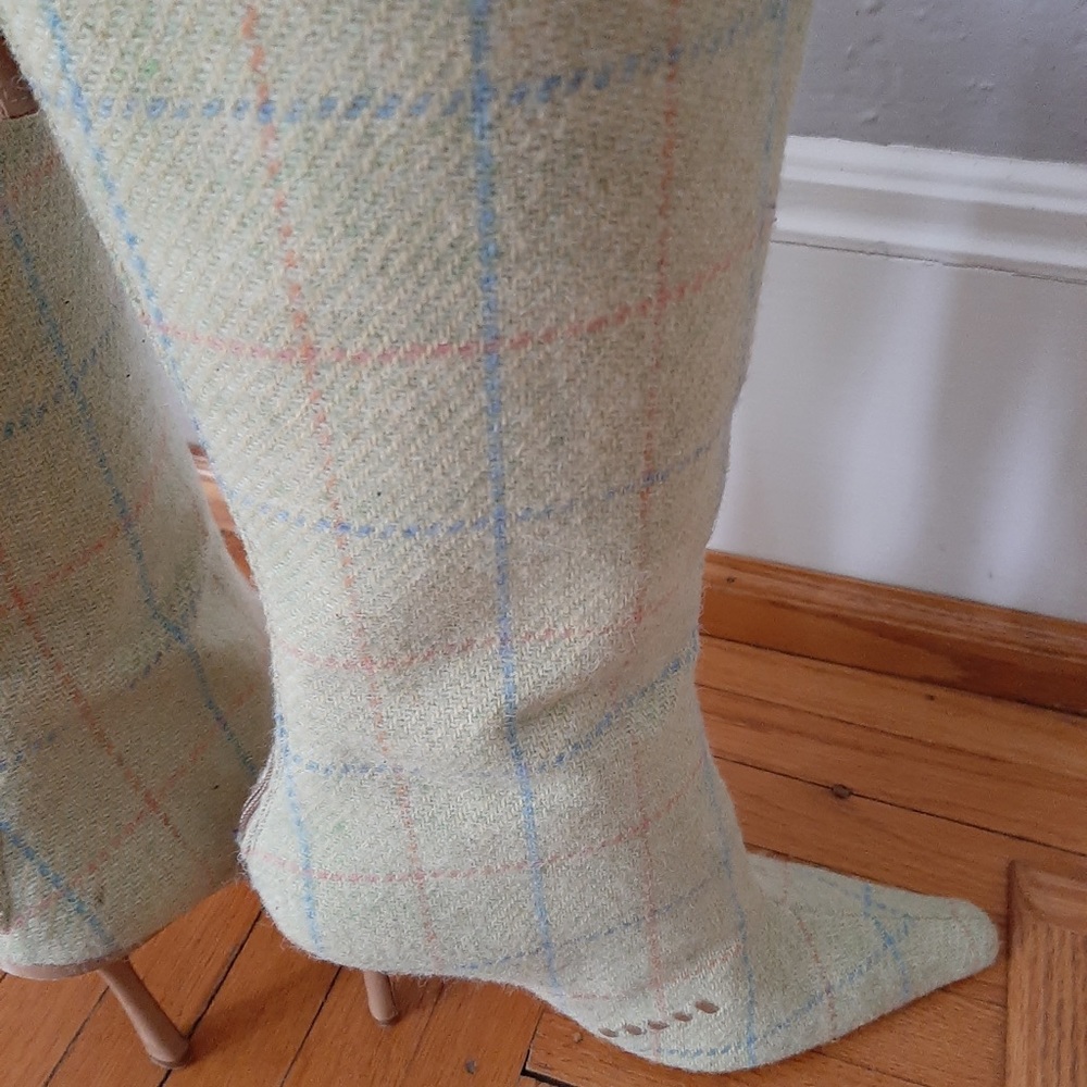 Jimmy Choo tweed mid boots